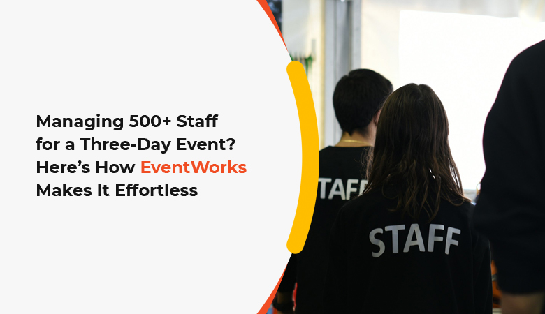Event Staff Management for 3 Day Event with EventWorks
