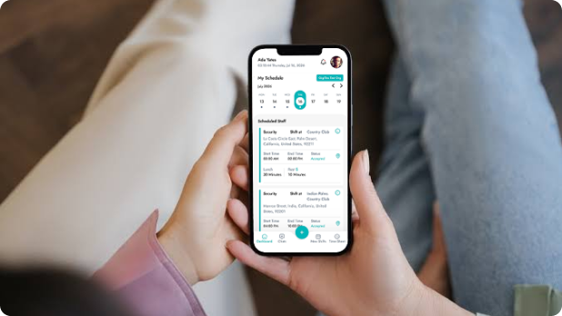 Security scheduling dashboard